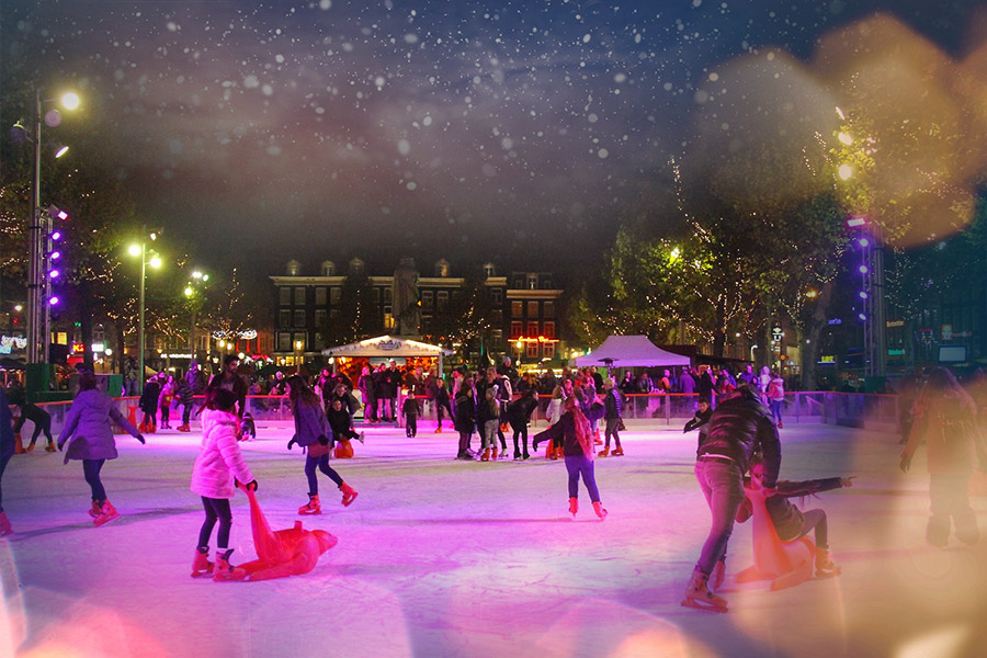 IJsbaan Rembrandtplein Amsterdam 2023-2024